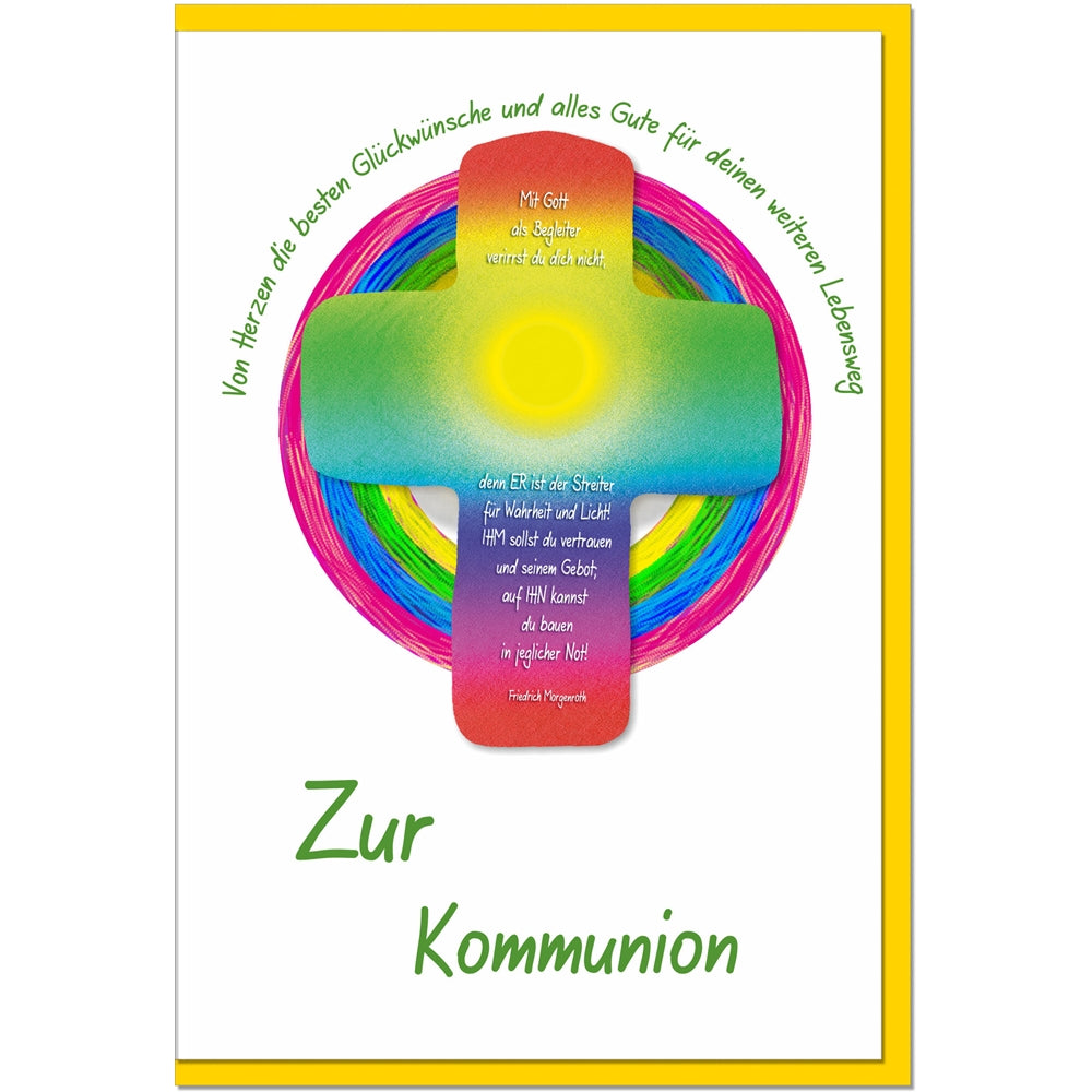metALUm Karte zur Kommunion SONNE - 1011018S