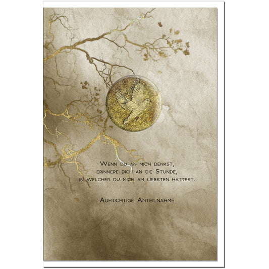Trauerkarte GEDENKEN - Äste - metALUm # 1001142