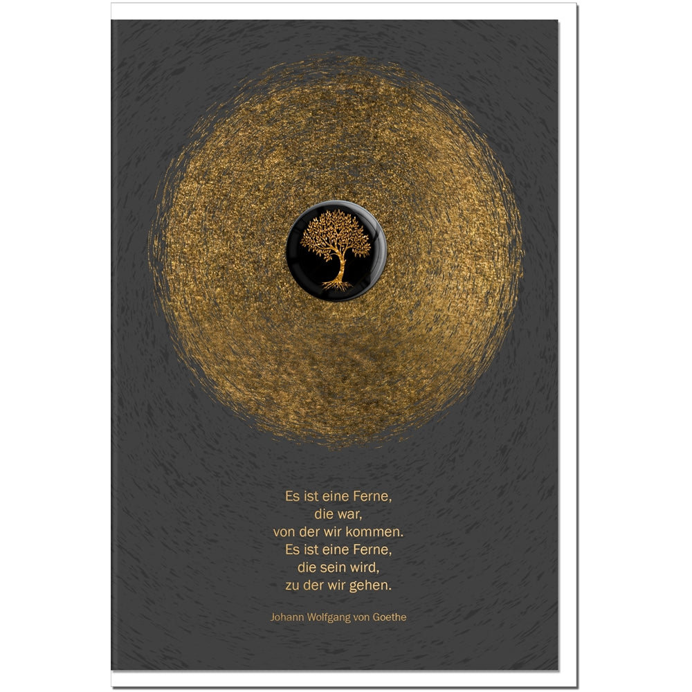 Beileidskarten Trauerkarten Kondolenzkarten Baum Anteilnahme Umschlag