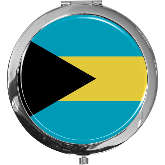 metALUm Taschenspiegel FLAGGE BAHAMAS mit 2 - facher Vergrößerung #77194B