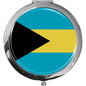 metALUm Taschenspiegel FLAGGE BAHAMAS mit 2 - facher Vergrößerung #77194B