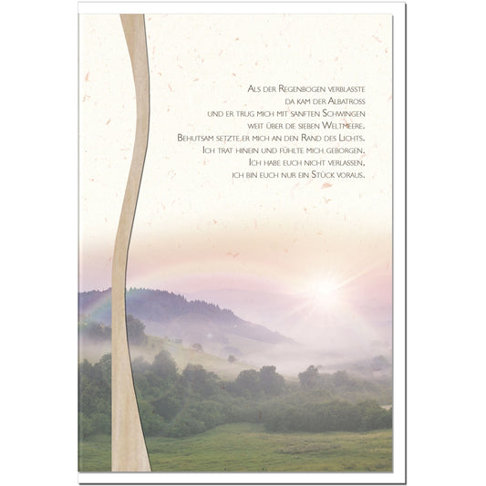 Trauerkarten XXL/Regenbogen