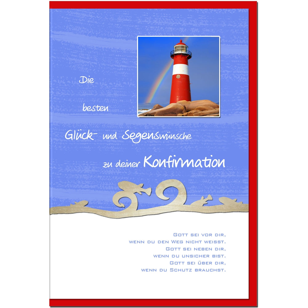 metALUm Karte zur Konfirmation LEUCHTTURM - 1212004S
