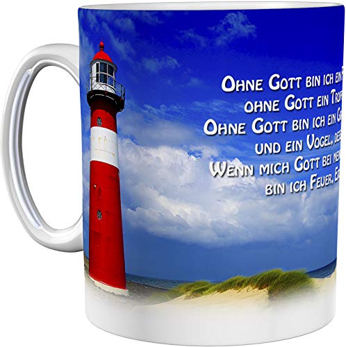 metALUm Kaffeetasse Leuchtturm Christlich # 3300100164