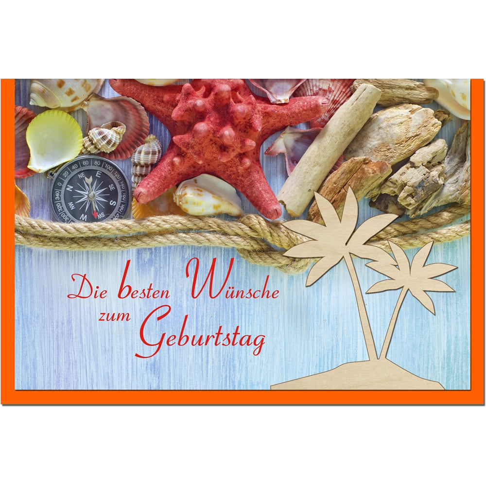 metALUm Geburtstagskarte INSEL - 1206015S