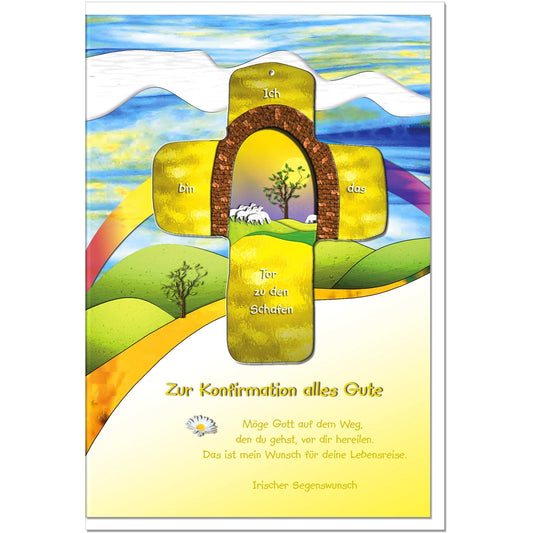 metALUm Karte zur Konfirmation SCHAFE - KONF006S