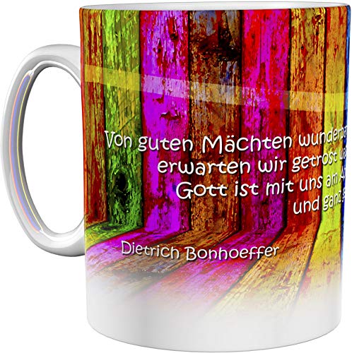 metALUm Kaffeetasse Buntes Holz Christlich # 3300100161
