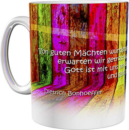 metALUm Kaffeetasse Buntes Holz Christlich # 3300100161
