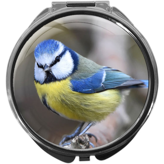 metALUm Pillendose mit Spiegel rund Metall 3 Fächer MEISE #1160