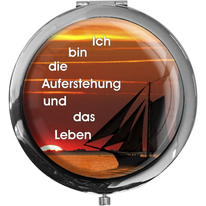 metALUm christlicher Taschenspiegel AUFERSTEHUNG mit 2 - facher Vergrößerung #775010002