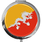 metALUm Taschenspiegel FLAGGE BUTHAN mit 2 - facher Vergrößerung #77216B