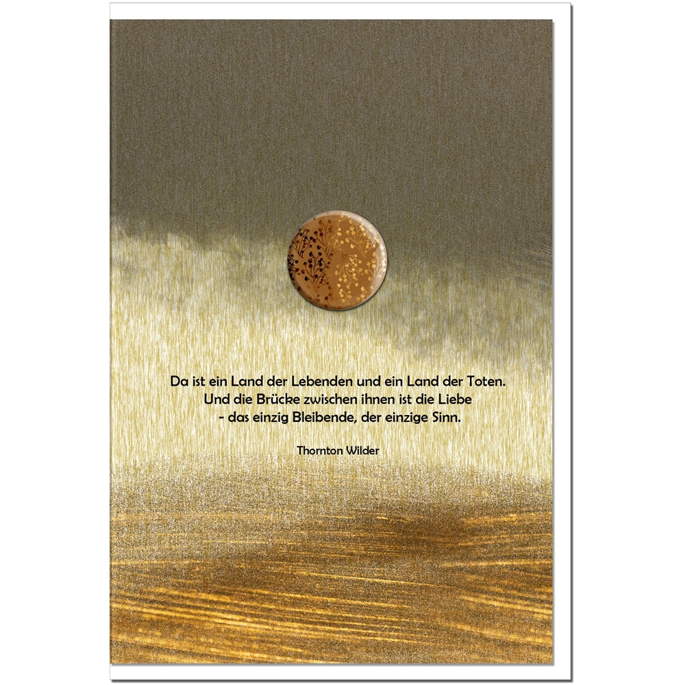 Trauerkarte ZUVERSICHT - Land der Hoffnung - metALUm # 1001155