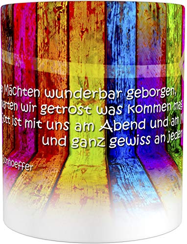 metALUm Kaffeetasse Buntes Holz Christlich # 3300100161