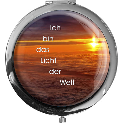 metALUm christlicher Taschenspiegel LICHT DER WELT mit 2 - facher Vergrößerung #775010007