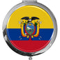 metALUm Taschenspiegel FLAGGE ECUADOR mit 2 - facher Vergrößerung #77180B