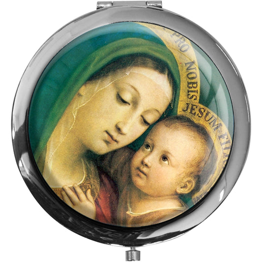 metALUm christlicher Taschenspiegel ZUFLUCHT mit 2 - facher Vergrößerung #775010013