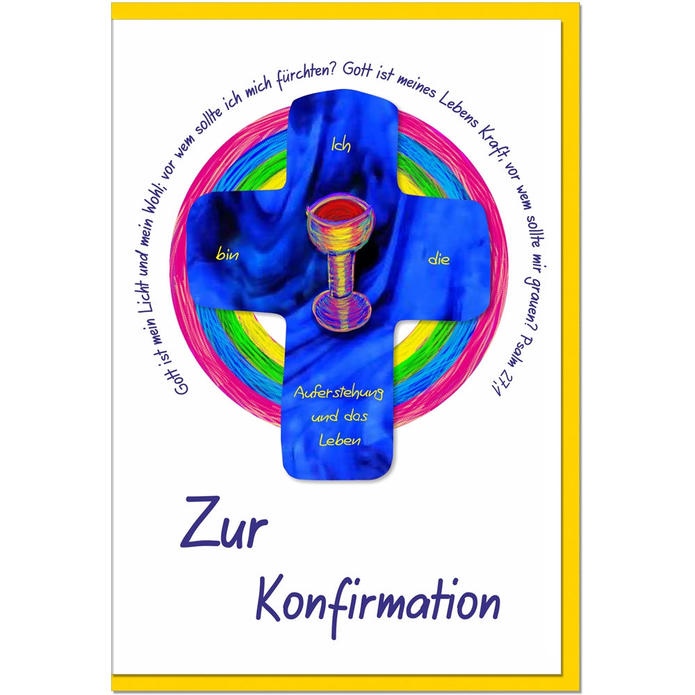 metALUm Karte zur Konfirmation WEINKELCH - 1012013S