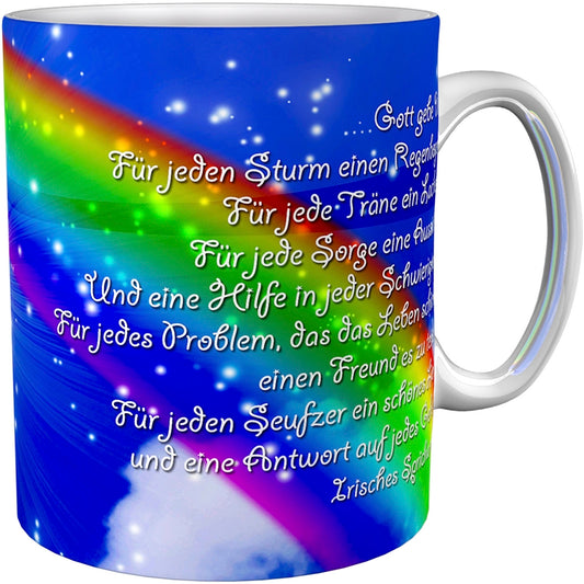 metALUm Kaffeetasse Regenbogen Christlich # 3300100156