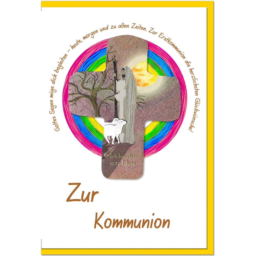 metALUm Karte zur Kommunion HIRTE - 1011019S