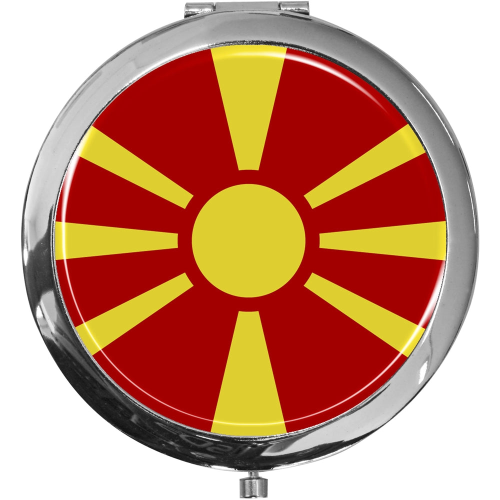 metALUm Taschenspiegel FLAGGE GUAYANA mit 2 - facher Vergrößerung #77186B