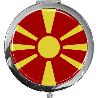 metALUm Taschenspiegel FLAGGE GUAYANA mit 2 - facher Vergrößerung #77186B
