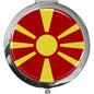 metALUm Taschenspiegel FLAGGE GUAYANA mit 2 - facher Vergrößerung #77186B