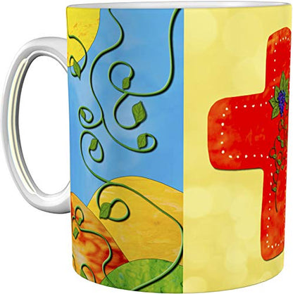 metALUm Kaffeetasse Kreuz Weinstock Christlich # 3300100180