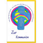 metALUm Karte zur Kommunion REGENBOGEN - 1011013S