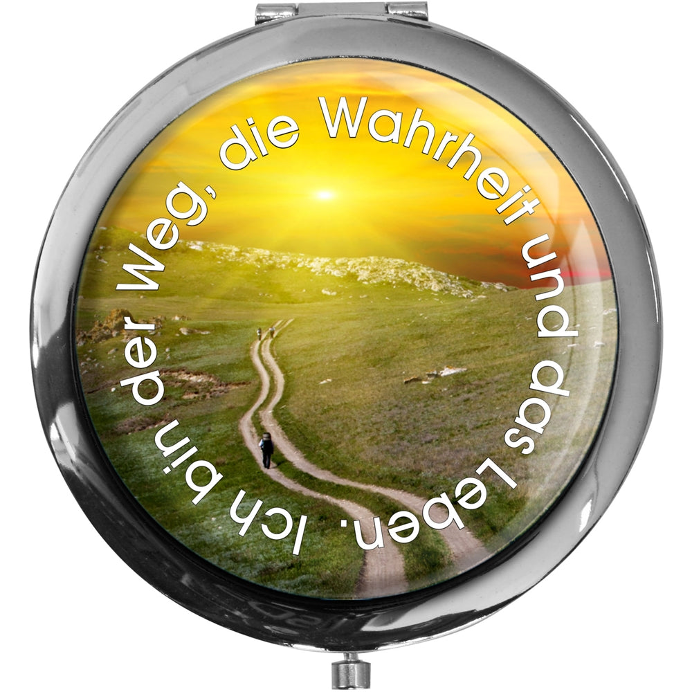 metALUm christlicher Taschenspiegel WEG mit 2 - facher Vergrößerung #775010001