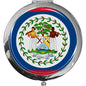 metALUm Taschenspiegel FLAGGE BELIZE mit 2 - facher Vergrößerung #77193B