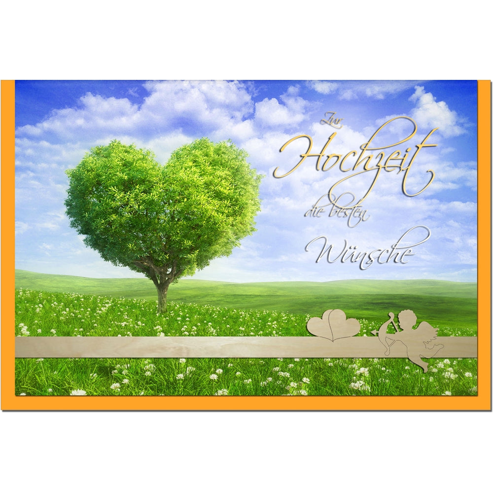 metALUm Karte zur Hochzeit BAUM - 1207005S