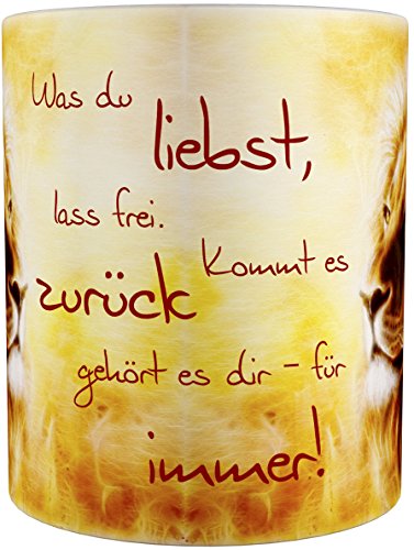 metALUm Kaffeetasse Kaffeebecher Geschenktasse Löwe