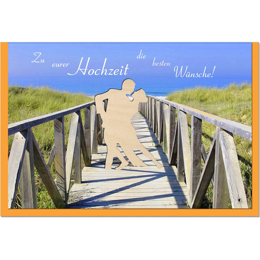 metALUm Hochzeitskarte HOCHZEITSPAAR - 1206013S