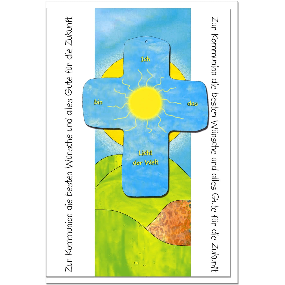 metALUm Karte zur Kommunion HÜGEL - KOM001S