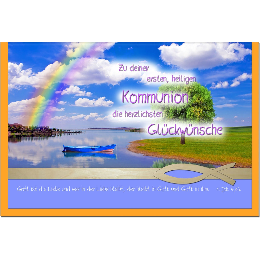 metALUm Karte zur Kommunion FLUSS - 1211010S
