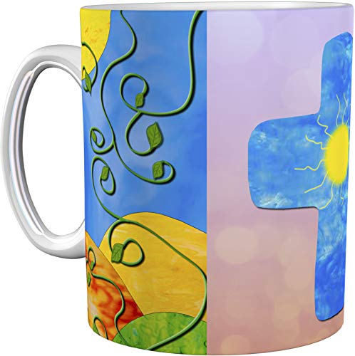 metALUm Kaffeetasse Kreuz Sonne Christlich # 3300100181