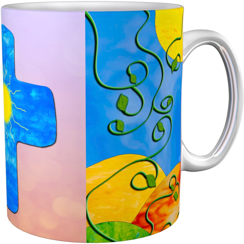 metALUm Kaffeetasse Kreuz Sonne Christlich # 3300100181